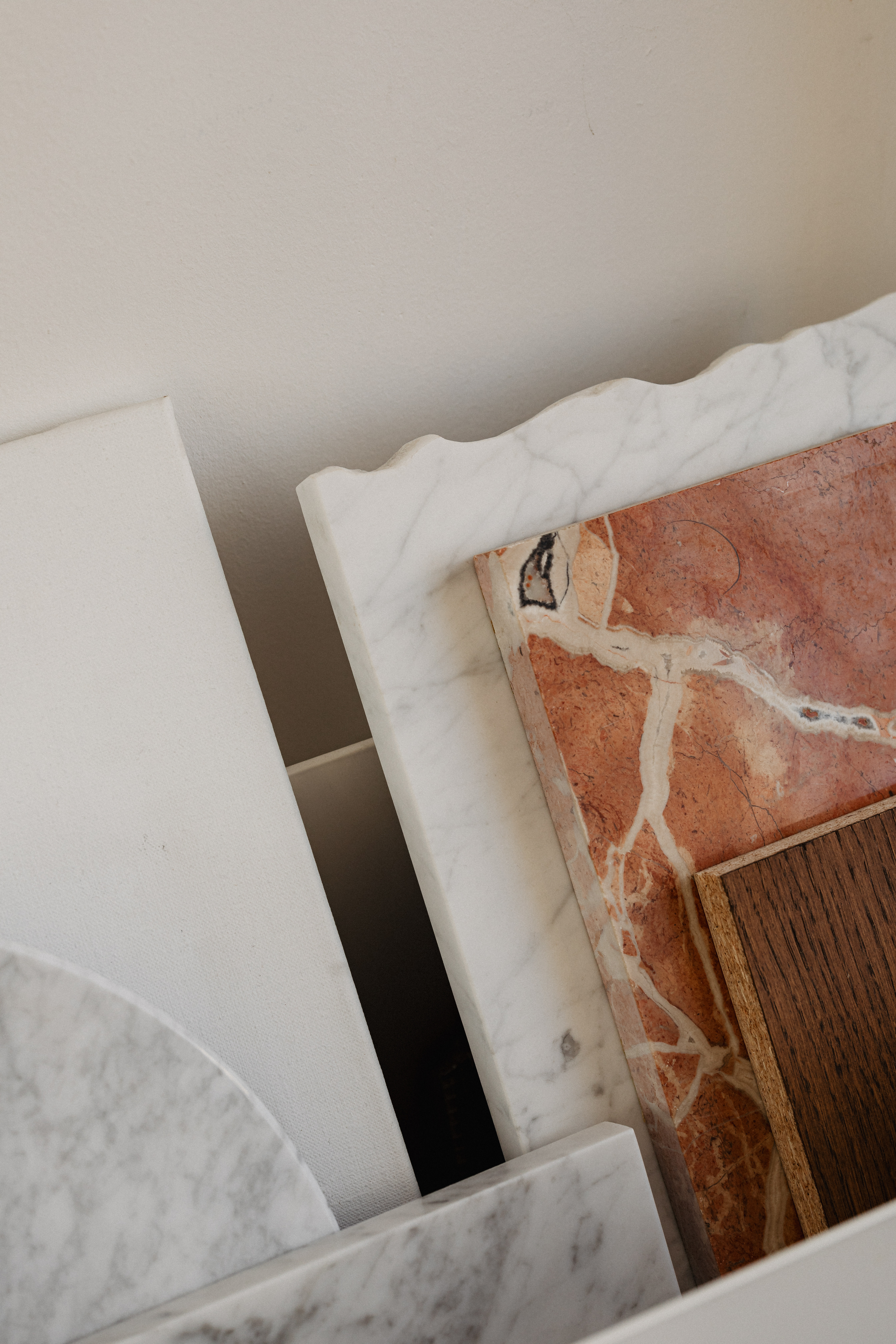 Still life of soft materials and forms, in the decorative spirit of Jean Royère